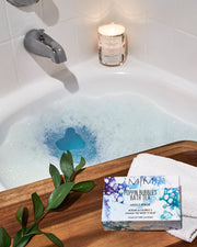 Muscle Rescue Blue Bubble Bath Tea with Sea Salts, Herbs, & Essential Oils - Special Muscle Rescue Formula
